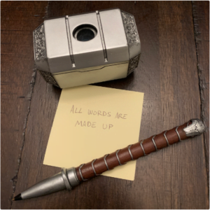 Thor hammer Mjonir pen with Holder from Avengers Ragnarok Odin Vikings Thor's Cosplay Replica