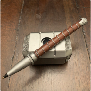 Thor hammer Mjonir pen with Holder from Avengers Ragnarok Odin Vikings Thor's Cosplay Replica