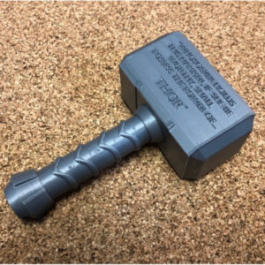 Thor's Hammer Baby Mjolnir Rattle Toy 3D Printed