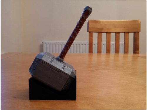 Thor hammer Mjonir pen with Holder from Avengers Ragnarok Odin Vikings Thor's Cosplay Replica