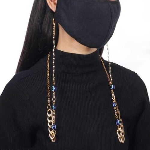 evil eye mask chain