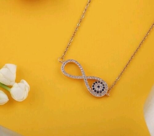 infinity evil eye necklace