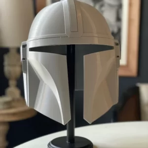 The Mandalorian Helmet 3D print raw Pre-assembled