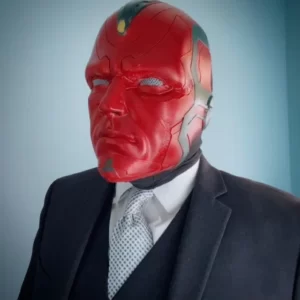 Marvel Vision Cosplay Mask, Display Piece Head Costume