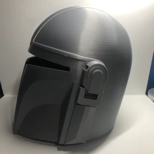 The Mandalorian Helmet 3D print raw Pre-assembled