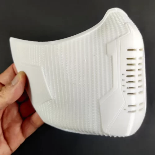 Bucky Barnes Winter Soldier Cosplay Face Mask Helmet (White)