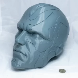 Marvel Vision Cosplay Mask, Display Piece Head Costume