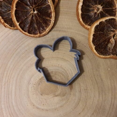 Animal Crossing Leaf, Balloon Gift, and Bell Bag Set Cookie, fondant or clay cutter