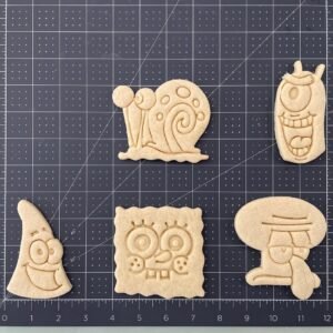 Spongebob cookie cutters Set 3D Printed Fondant Cutter