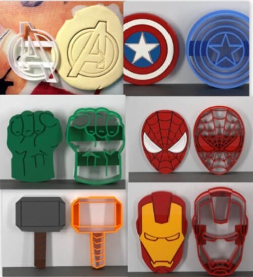 Avengers Cookie 3D Printed Fondant Cutter