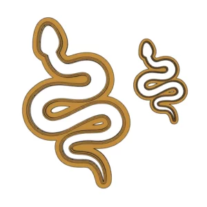 Snake Clay, Fondant, Cutter Mold