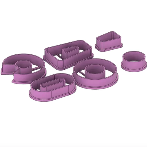 Power Set Polymer Clay Cutter for Earrings