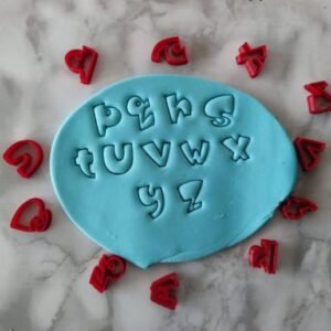 Small Alphabet Cookie, Fondant, Clay Cutters Set of 26