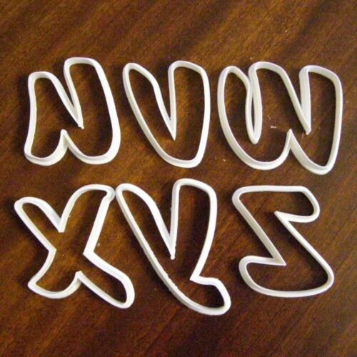 Alphabet cookie cutter 70 mm high