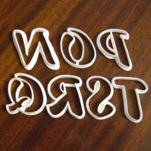 Alphabet cookie cutter 70 mm high