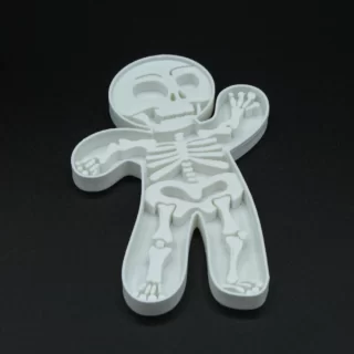 Waving Skeleton Gingerbread Cookie, Fondant, Playdough Cutter