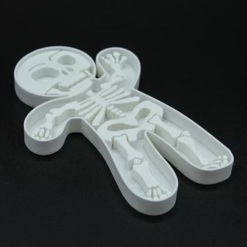 Waving Skeleton Gingerbread Cookie, Fondant, Playdough Cutter