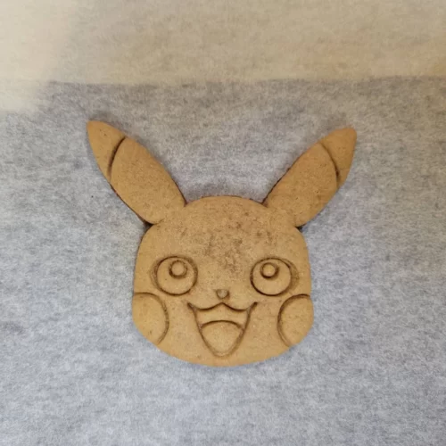 Pikachu Face Pokemon Cookie, Fondant, Playdough Cutter - 3D Printed - Food Safe Plastic - Cute