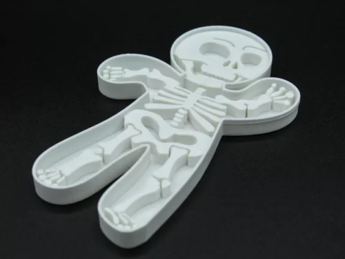 Waving Skeleton Gingerbread Cookie, Fondant, Playdough Cutter