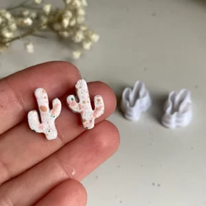 Cactus Earrings Polymer Clay Cutter, Clay Jewelry Tool