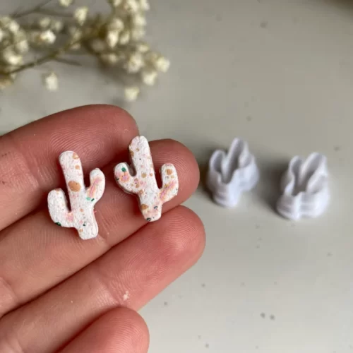 Cactus Earrings Polymer Clay Cutter, Clay Jewelry Tool