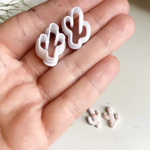 Cactus Earrings Polymer Clay Cutter, Clay Jewelry Tool