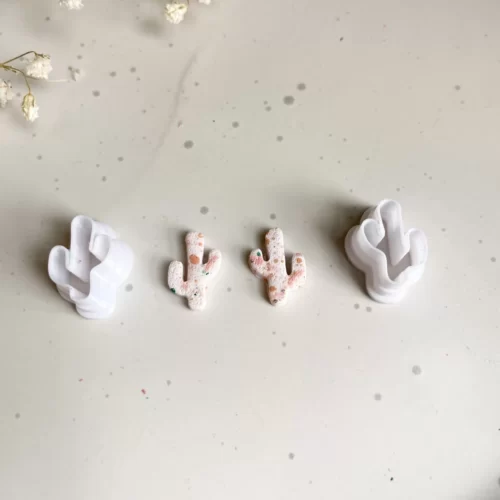 Cactus Earrings Polymer Clay Cutter, Clay Jewelry Tool