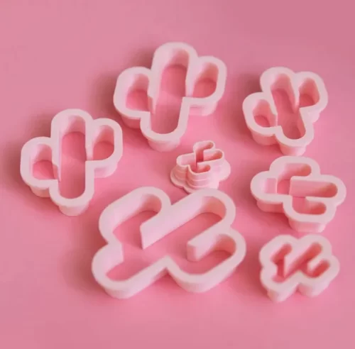 Cactus Earrings Set of 5 Sizes Polymer Clay Cutter, Clay Jewelry Tool