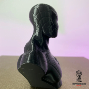 Black Spider man Suit Bust Figurine Marvel Statue Fan Art || 3D Printed