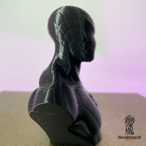 Black Spider man Suit Bust Figurine Marvel Statue Fan Art || 3D Printed