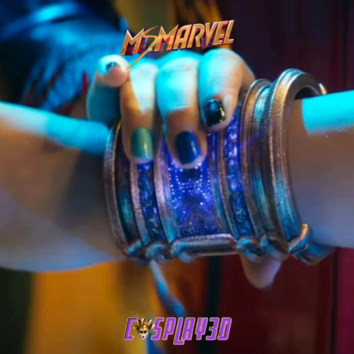 Ms Marvel Cosplay Power Gauntlet Bracelet - Raw 3D Printed
