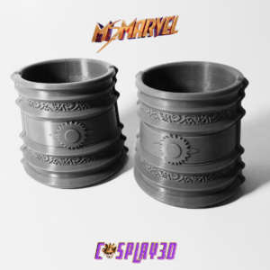 Ms Marvel Cosplay Power Gauntlet Bracelet - Raw 3D Printed - Both Hands - Set of two