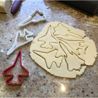 Jet Airplane Cookie, Fondant, Playdough Cutter | SR71 Blackbird, F16 Falcon, B1 Lancer, B2 Sprit