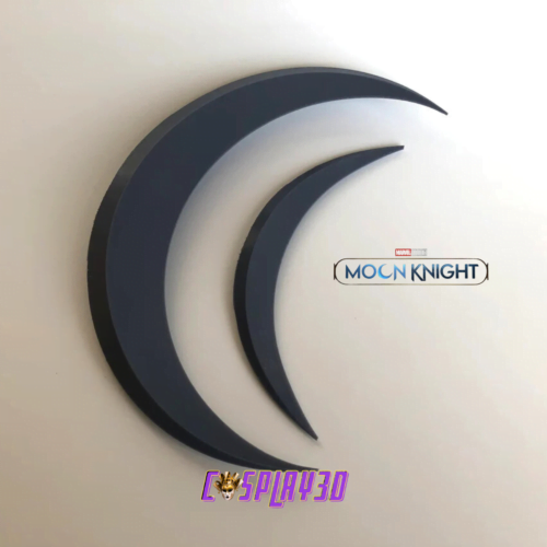 Crescent Dart Moon Knight Cosplay Raw Large and small moon set
