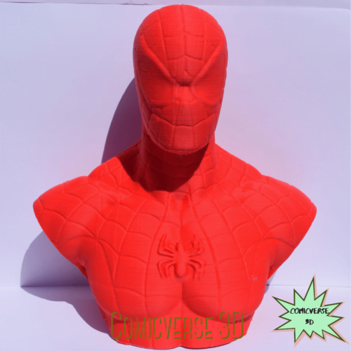 Spider man Bust Figurine Marvel Statue Fan Art || 3D Printed