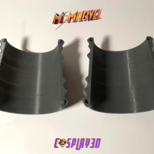 Ms Marvel Cosplay Power Gauntlet Bracelet - Raw 3D Printed - Both Hands - Set of two