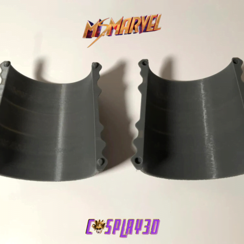 Ms Marvel Cosplay Power Gauntlet Bracelet - Raw 3D Printed - Both Hands - Set of two