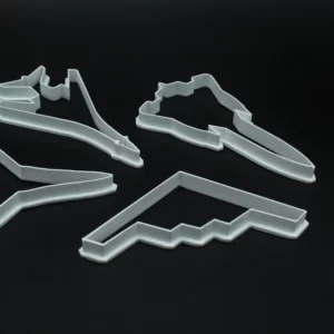 Jet Airplane Cookie, Fondant, Playdough Cutter | SR71 Blackbird, F16 Falcon, B1 Lancer, B2 Sprit