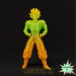 Goku Super Saiyan Dragonball Z Art Anime Comic Desktop Ornament Shelf Display