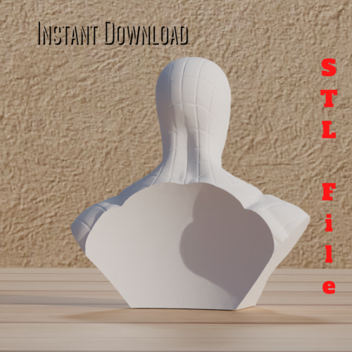 Spiderman Bust in STL Digital Format File Only | Digital Download