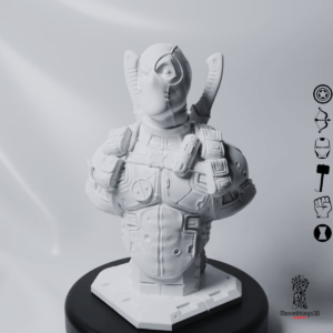 Marvel's Deadpool 3D Figure Handmade Bust Figurine Statue || 3D Printed