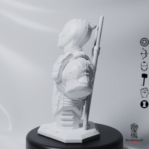 Marvel's Deadpool 3D Figure Handmade Bust Figurine Statue || 3D Printed