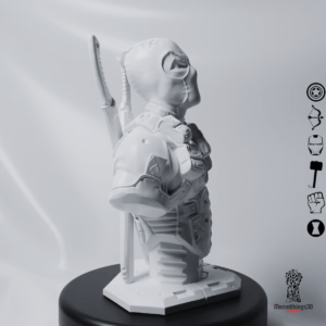 Marvel's Deadpool 3D Figure Handmade Bust Figurine Statue || 3D Printed