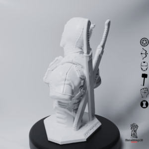 Marvel's Deadpool 3D Figure Handmade Bust Figurine Statue || 3D Printed