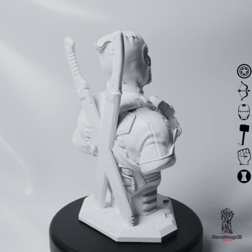 Marvel's Deadpool 3D Figure Handmade Bust Figurine Statue || 3D Printed