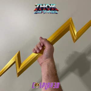 Lightning Bolt Zeus Weapon From Thor Love and Thunder
