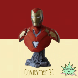 Ironman Mark 85 Suit up Tony Stark Bust Figurine Painted