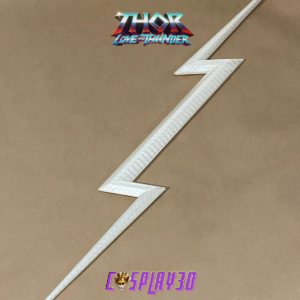 Lightning Bolt Zeus Weapon From Thor Love and Thunder