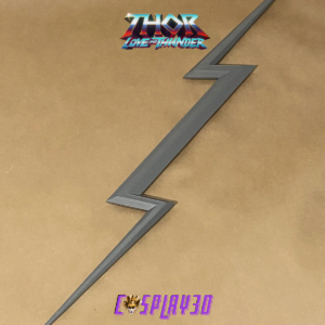 Lightning Bolt Zeus Weapon From Thor Love and Thunder