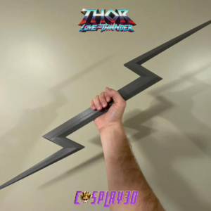 Lightning Bolt Zeus Weapon From Thor Love and Thunder